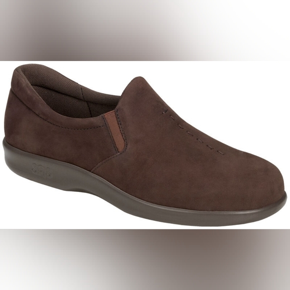 SAS Shoes - SAS Viva Slip On Loafers Leather Comfort Shoes Womens Size 10.5 Slim NWOT